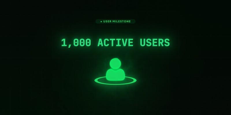 1,000 Active Users